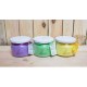 Laureta Candles rapšu vaska svece burciņā ar lavandas ēterisko eļļu, violeta, 300ml